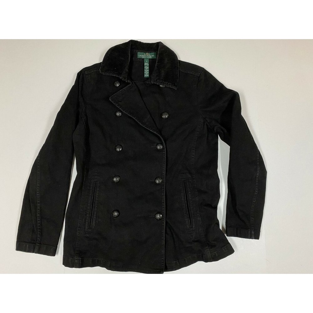 lauren ralph lauren jeans jacket womens 8 black